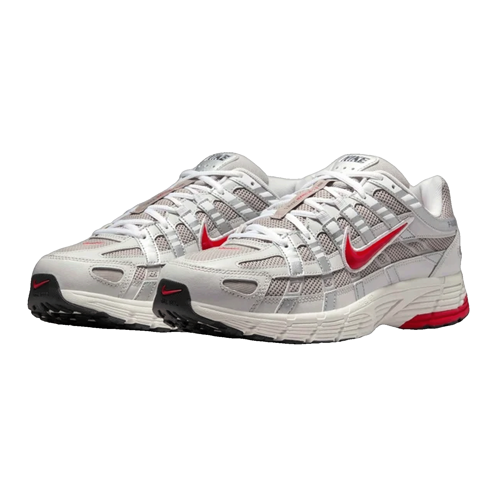 Nike P-6000 Grey Fire Red Side CD6404-027