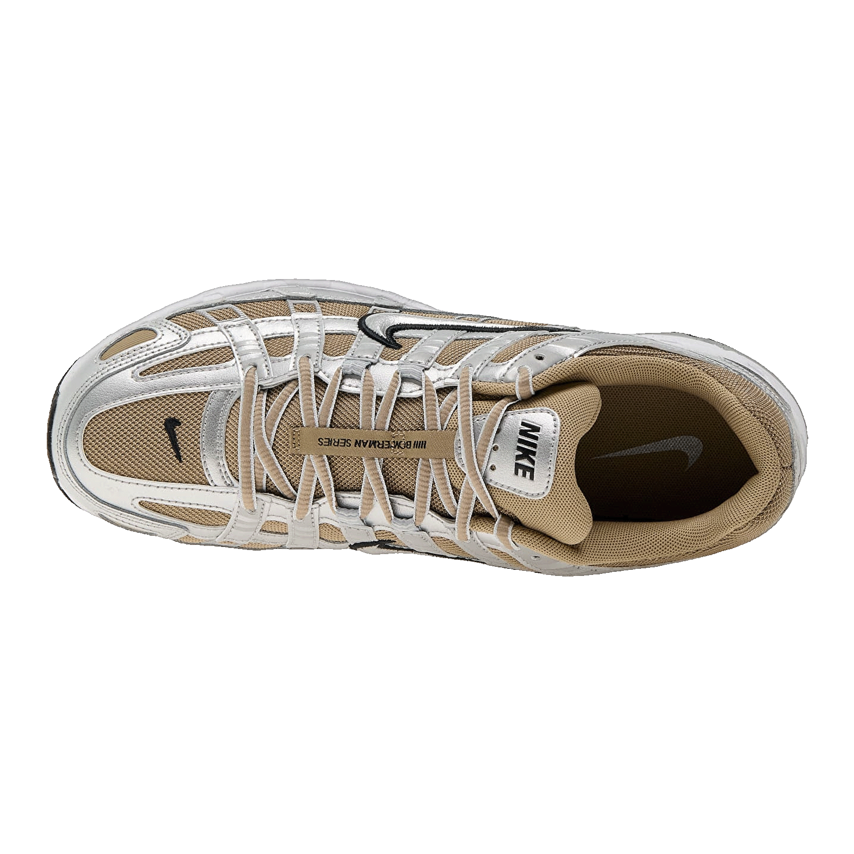 Nike P-6000 Khaki Metallic Silver Oben HQ3030-200