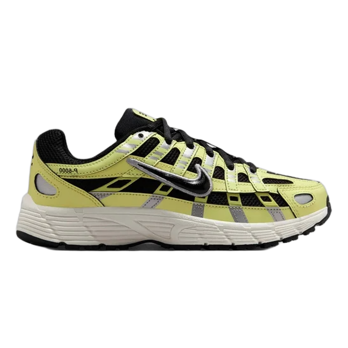Nike P-6000 Light Lemon Twist Metallic Silver Sail Black (GS) HV5064-702