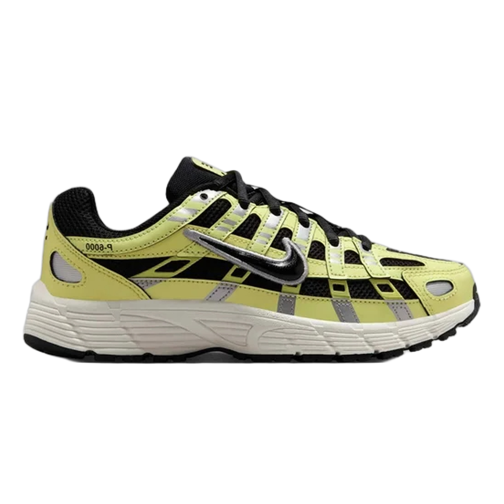 Nike P-6000 Light Lemon Twist Metallic Silver Sail Black (GS) HV5064-702