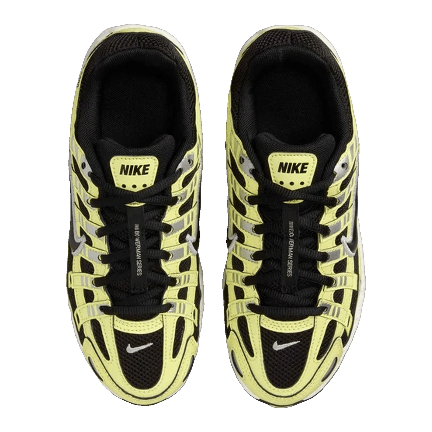 Nike P-6000 Light Lemon Twist Metallic Silver Sail Black (GS) Oben HV5064-702