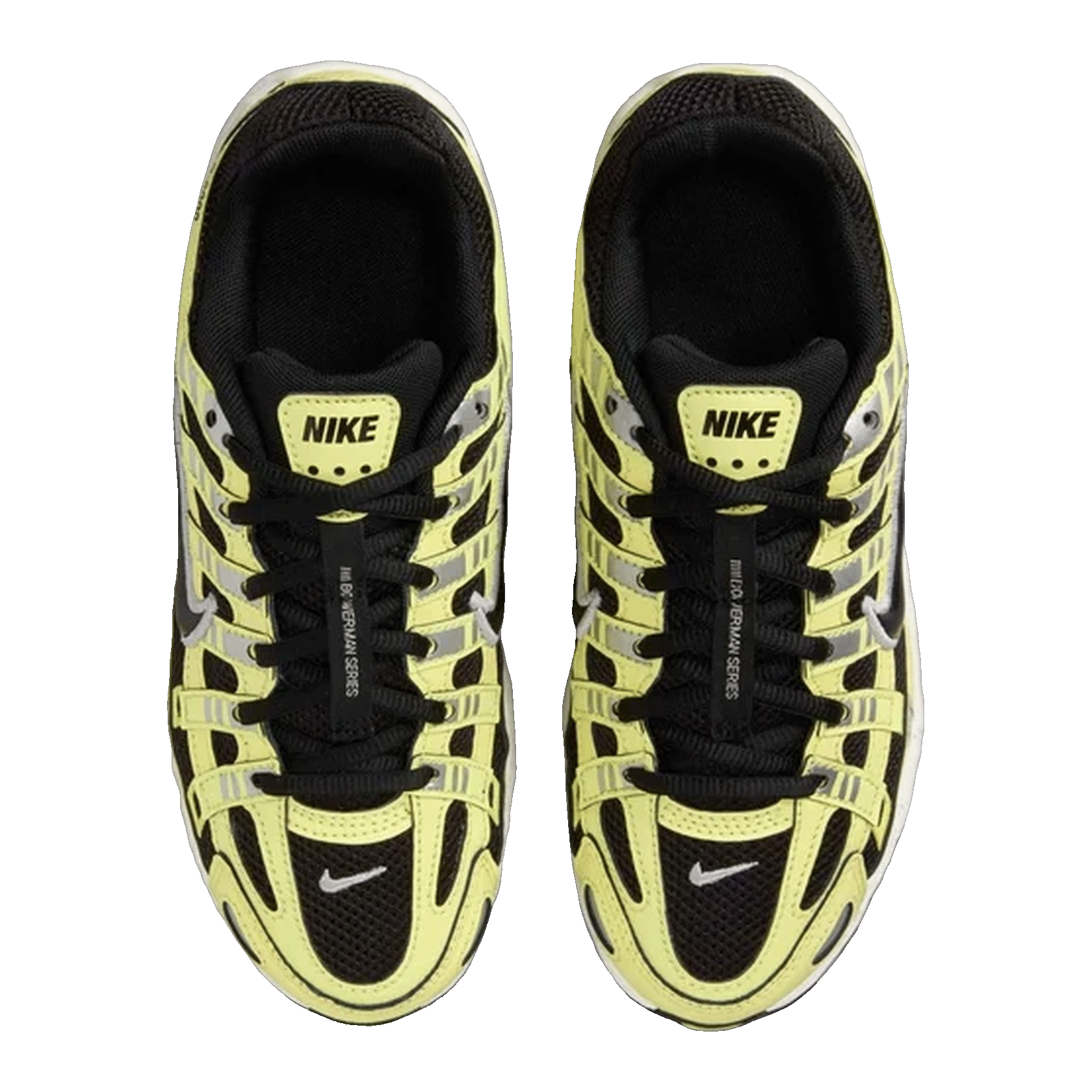 Nike P-6000 Light Lemon Twist Metallic Silver Sail Black (GS) Oben HV5064-702