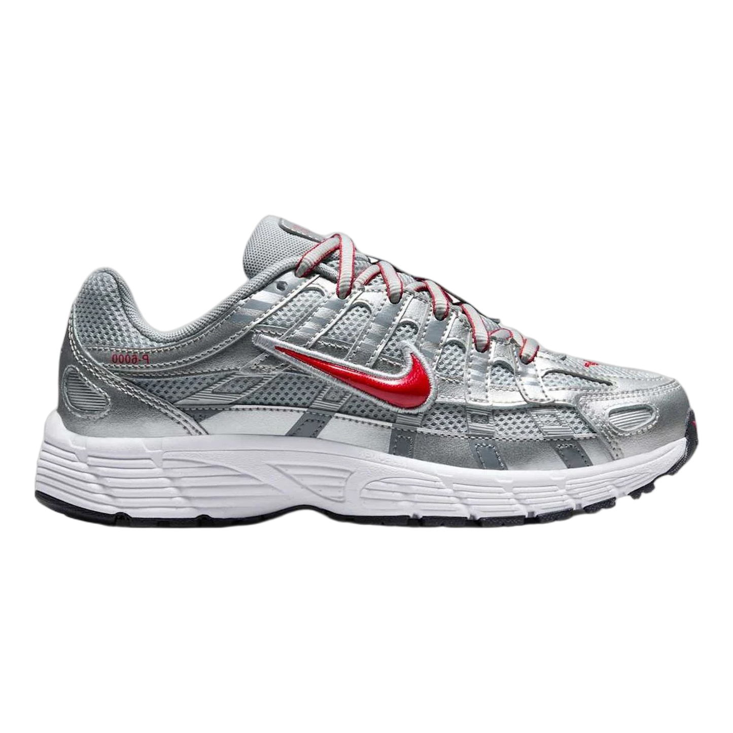 Nike P-6000 Metalic Silver Cool Red (GS) HV5064-002