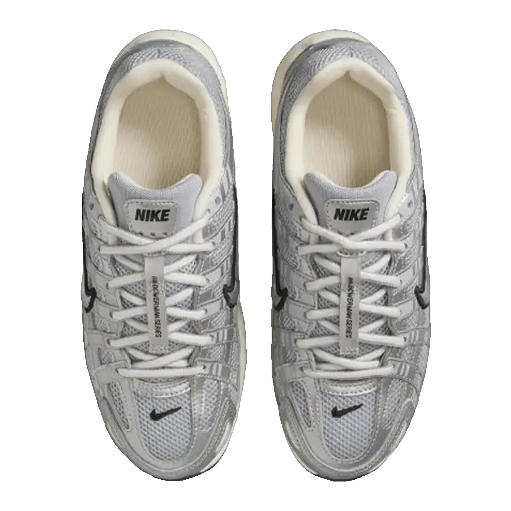 Nike P-6000 Metallic Silver Black (GS) Oben HV5064-006