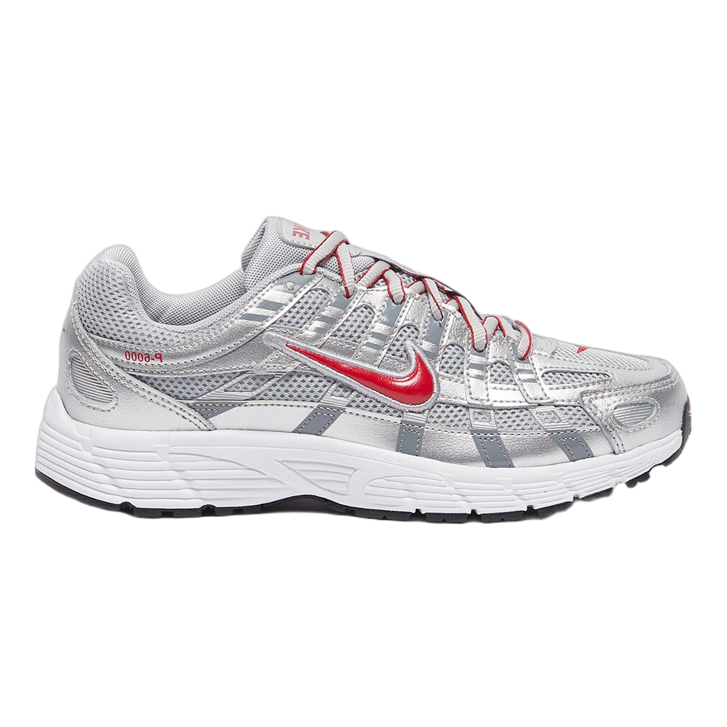 Nike P-6000 Metallic Silver Gym Red (GS) HV5064-016