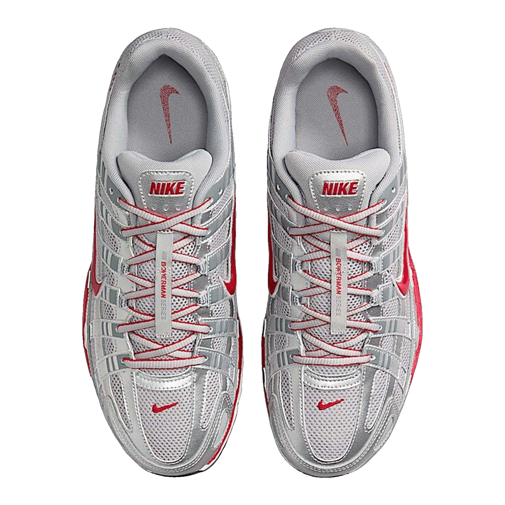 Nike P-6000 Metallic Silver Gym Red Oben CD6404-024