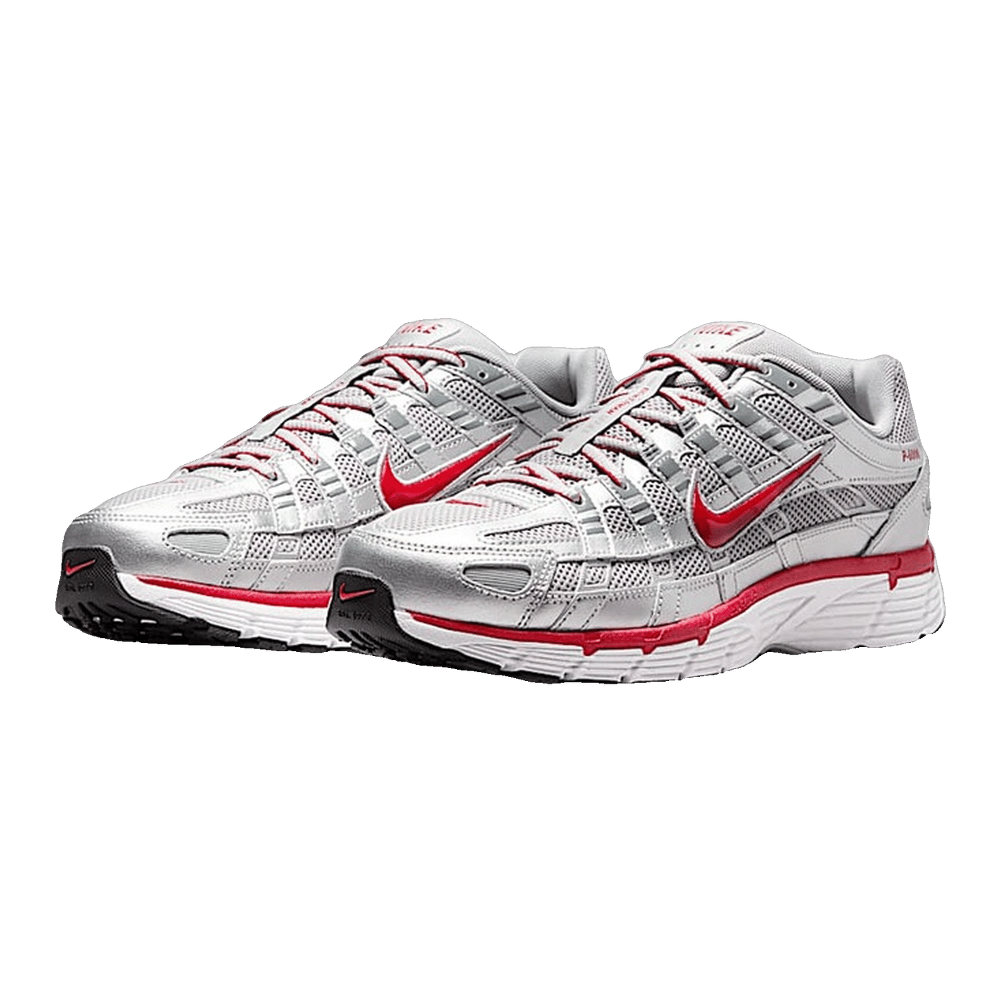 Nike P-6000 Metallic Silver Gym Red Side CD6404-024