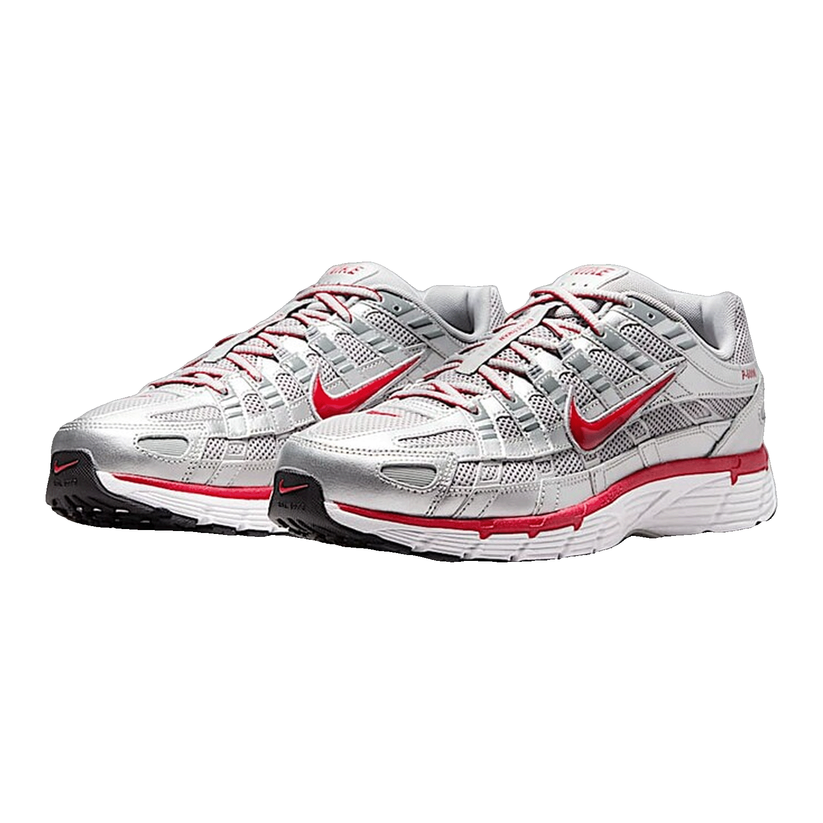 Nike P-6000 Metallic Silver Gym Red Side CD6404-024