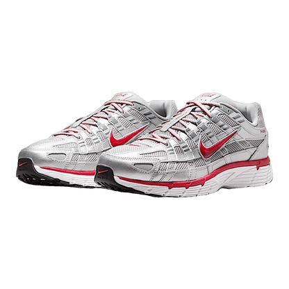 Nike P-6000 Metallic Silver Gym Red Side CD6404-024