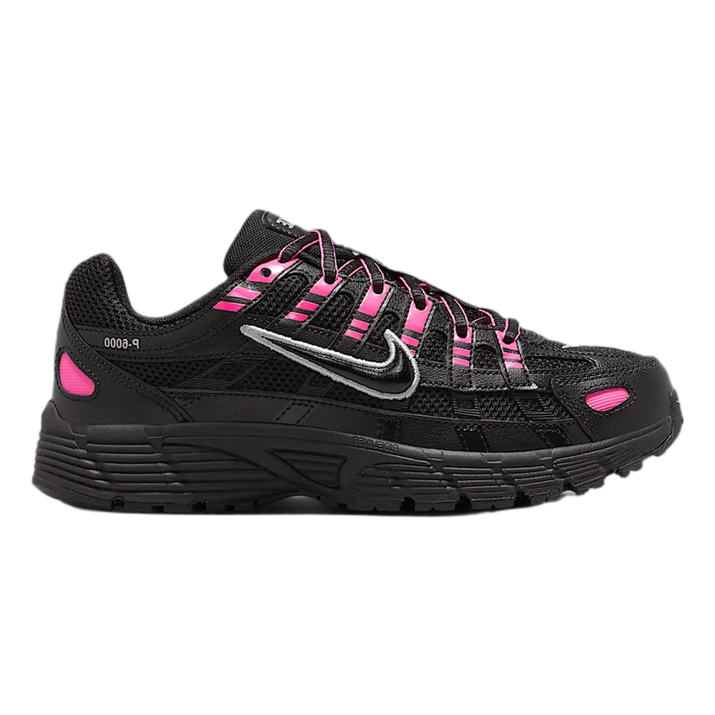 Nike P-6000 Pink Blast Metallic Silver Black (GS) HV5064-600