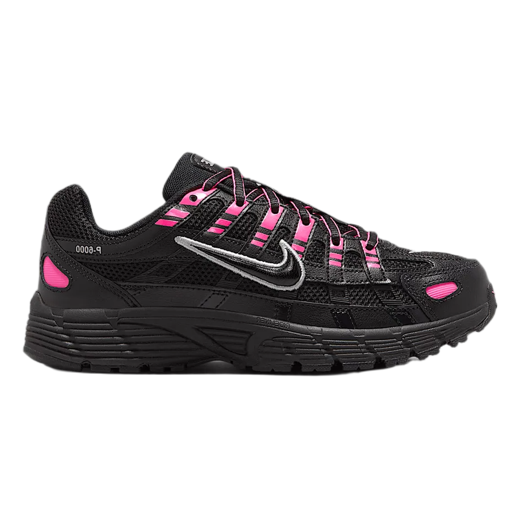 Nike P-6000 Pink Blast Metallic Silver Black (GS) HV5064-600
