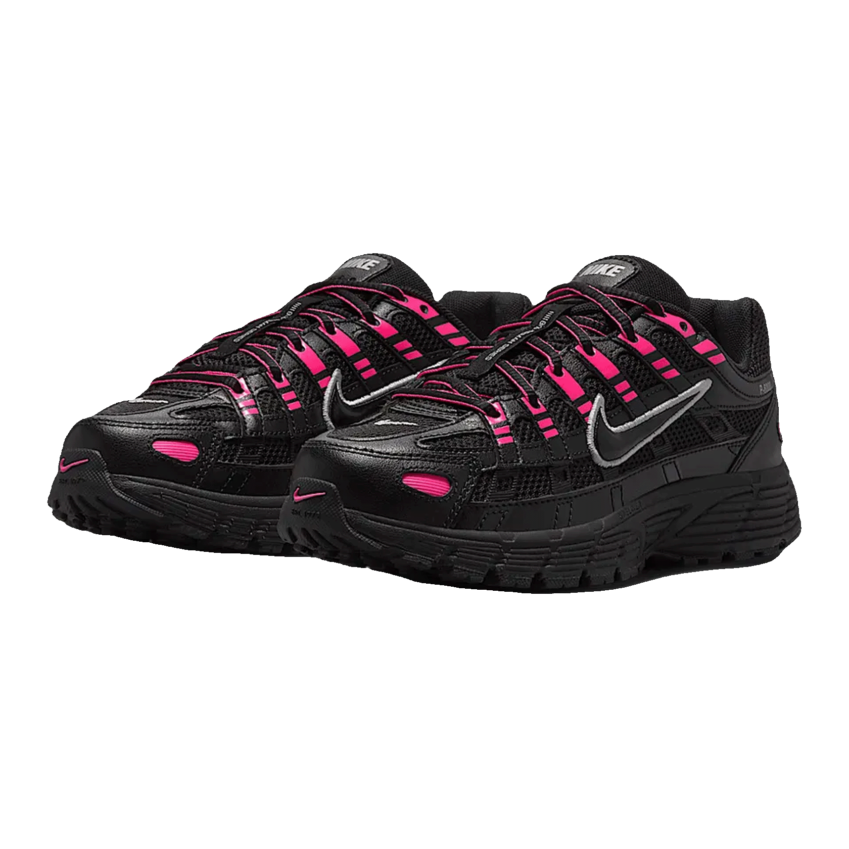 Nike P-6000 Pink Blast Metallic Silver Black (GS) Side HV5064-600