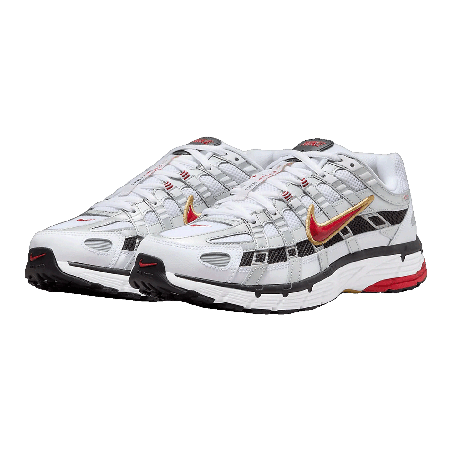 Nike P-6000 Platinum Varsity Red Side CD6404-102