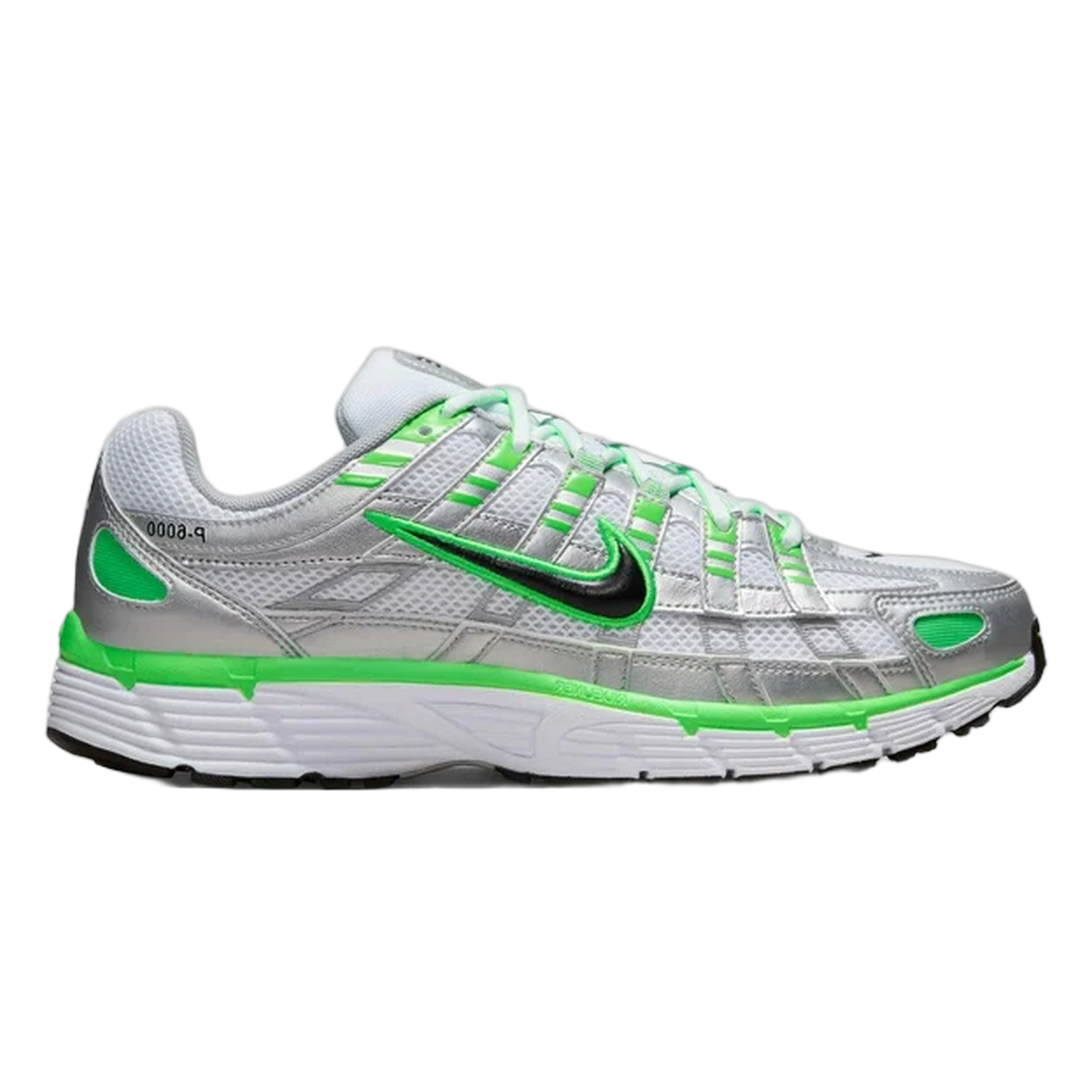 Nike P-6000 SE Metallic Silver White Green Strike IB2985-001