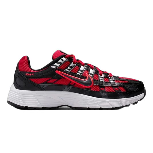 Nike P-6000 University Red Metallic Silver Dark Smoke Grey Black (GS) HV5064-601