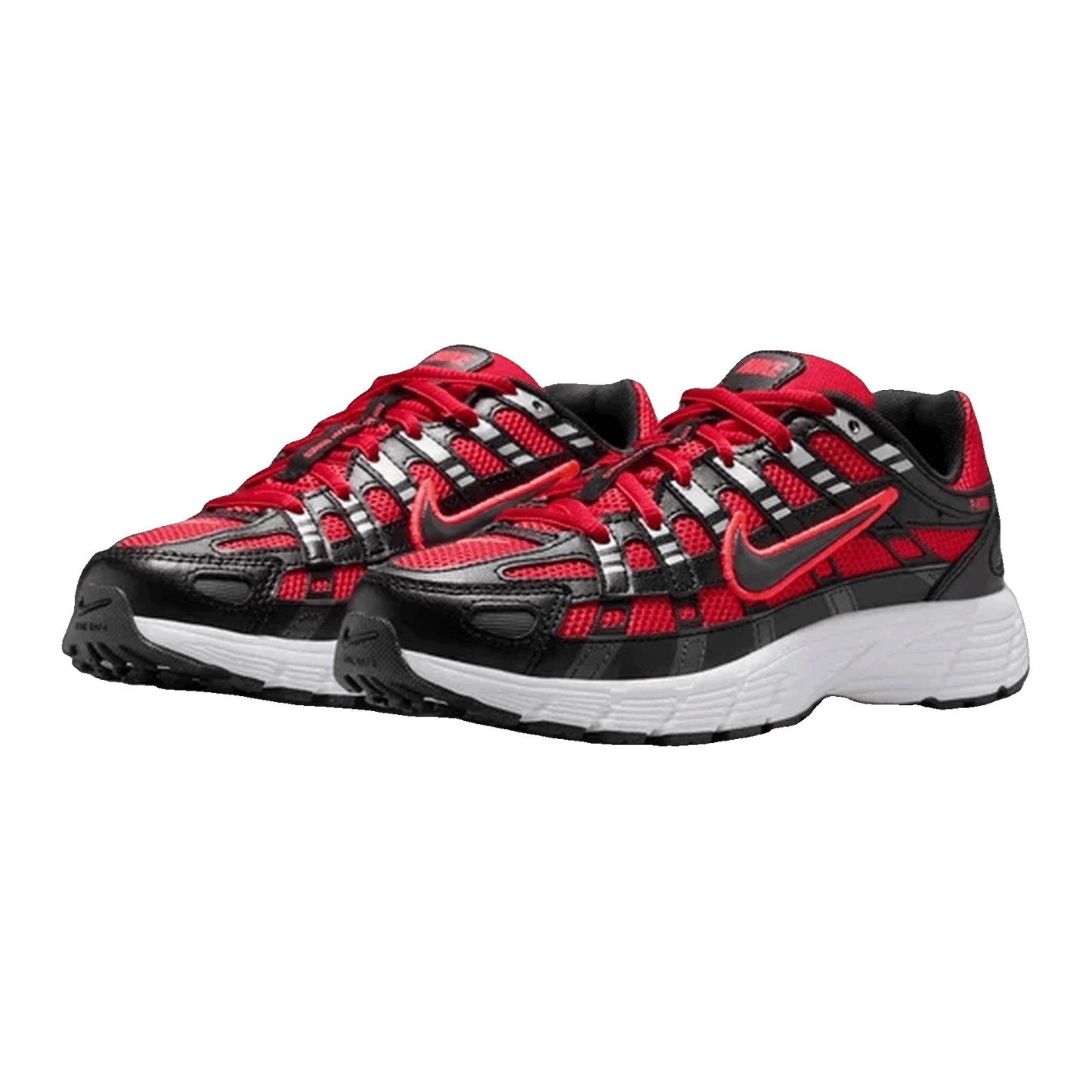 Nike P-6000 University Red Metallic Silver Dark Smoke Grey Black (GS) Side HV5064-601