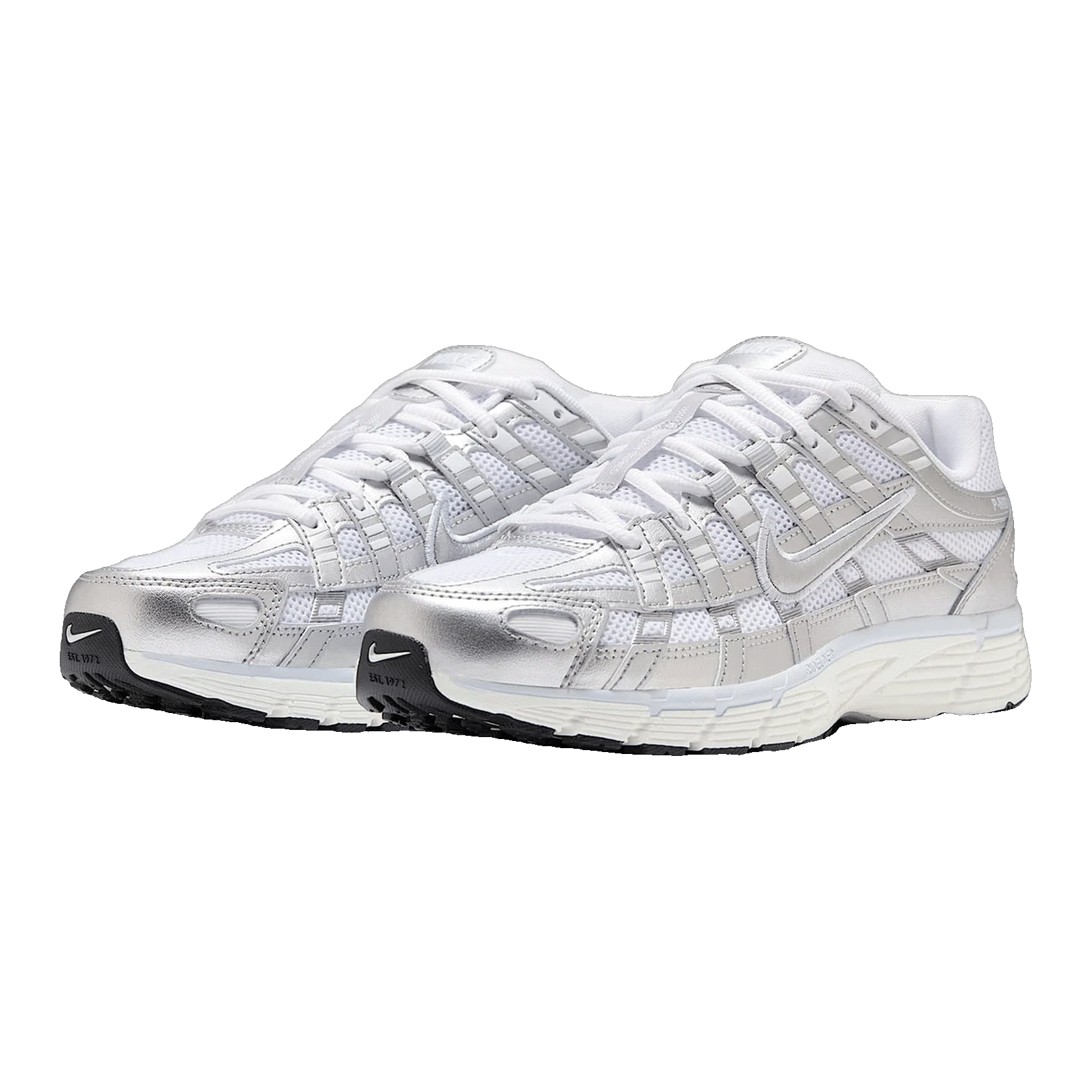 Nike P-6000 White Blue Tint Sail Metallic Silver (W) Side BV1021-106