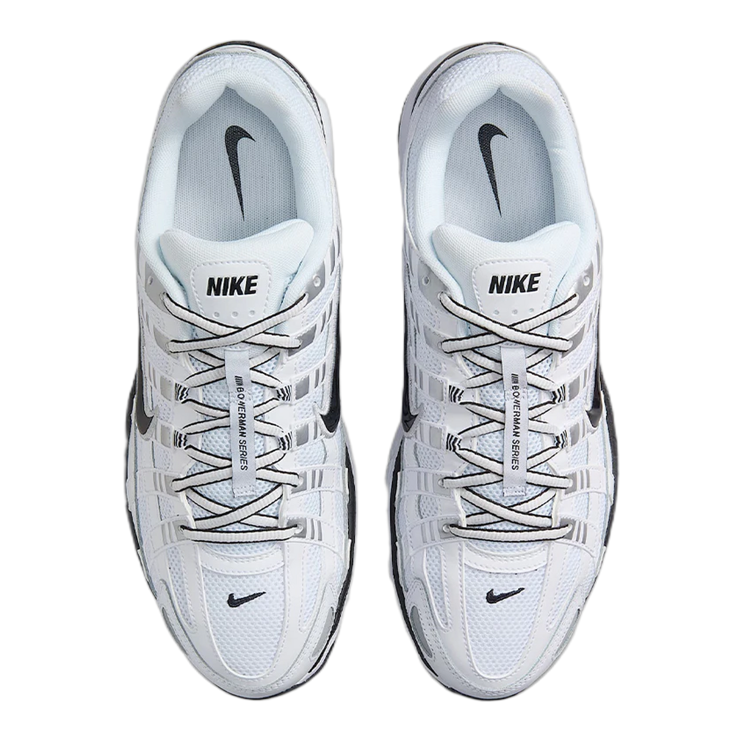 Nike P-6000 White Metallic Silver Black Oben CD6404-107