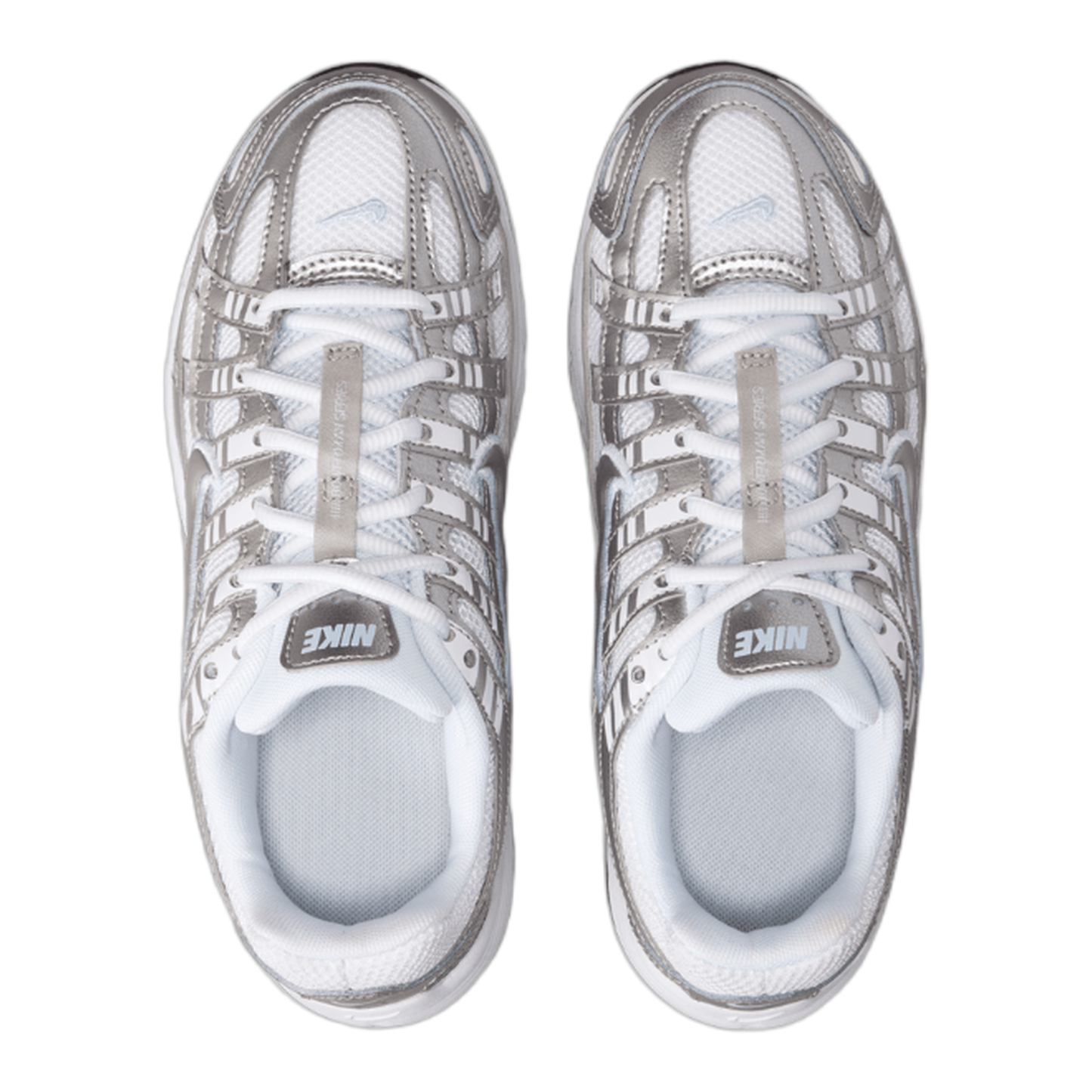 Nike P-6000 White Metallic Silver (GS) Oben HV5064-101