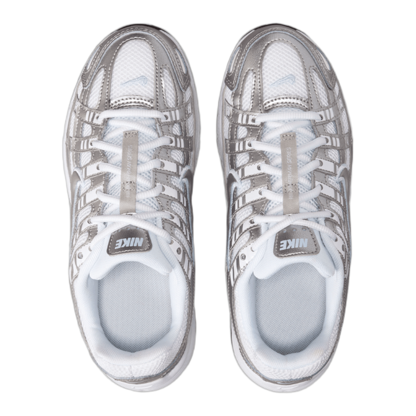Nike P-6000 White Metallic Silver (GS) Oben HV5064-101