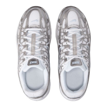 Nike P-6000 White Metallic Silver (GS) Oben HV5064-101
