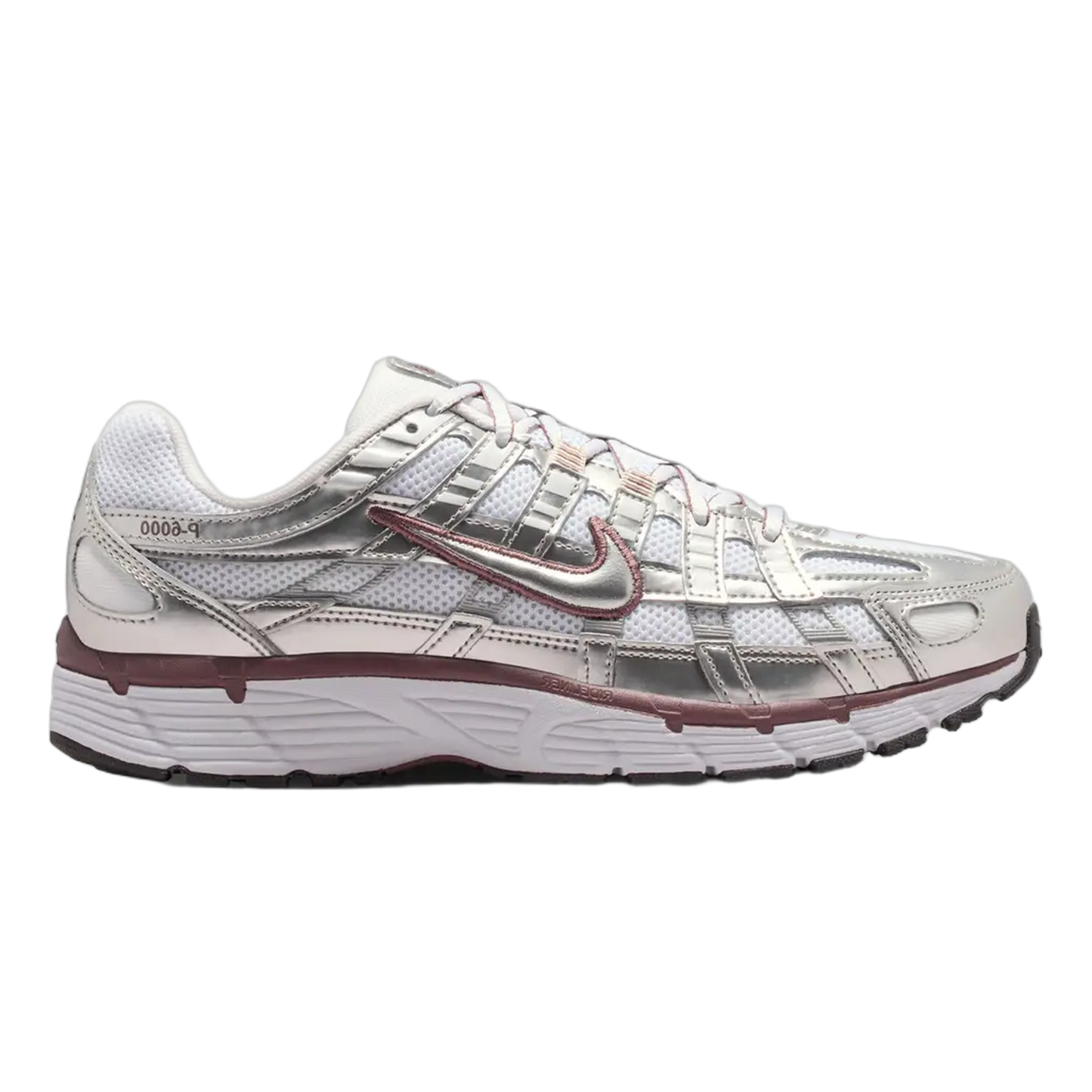 Nike P-6000 White Metallic Silver Tattoo (W) BV1021-110