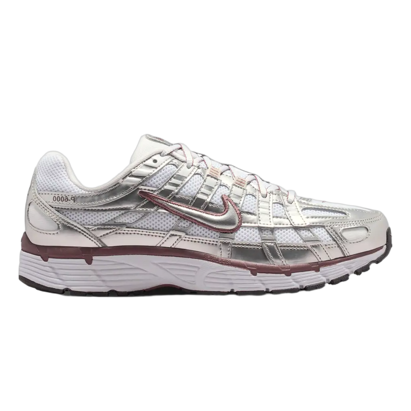 Nike P-6000 White Metallic Silver Tattoo (W) BV1021-110