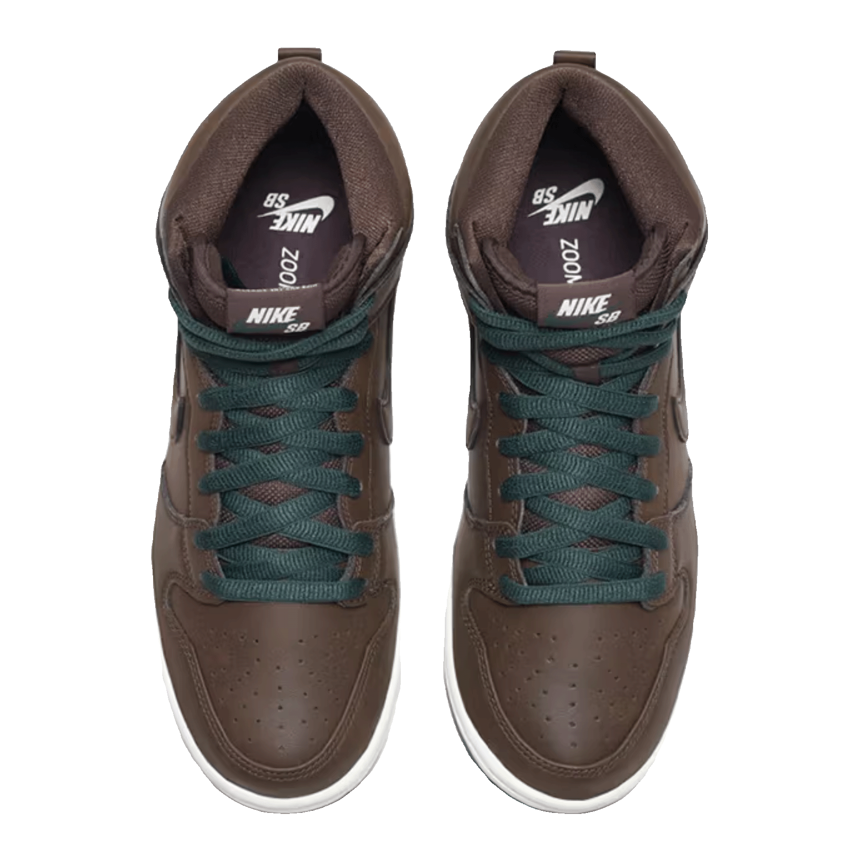 Nike SB Dunk High Baroque Brown Vegan Leather Oben