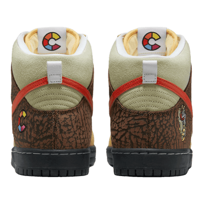 Nike SB Dunk High Color Skates Kebab and Destroy Back