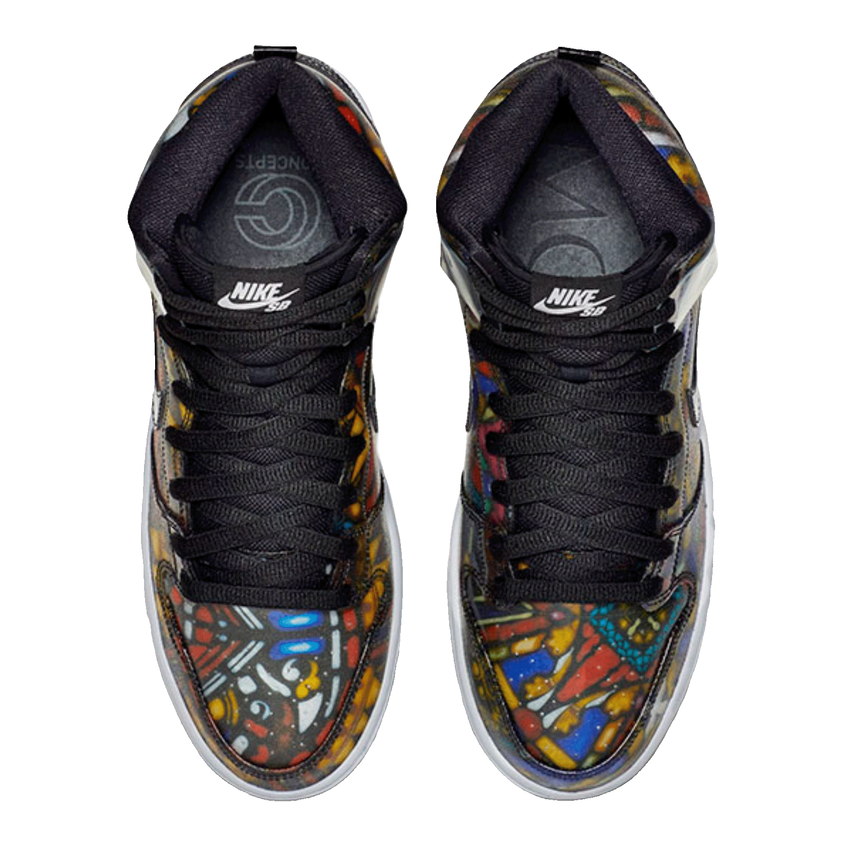 Nike SB Dunk High Concepts Stained Glass Oben