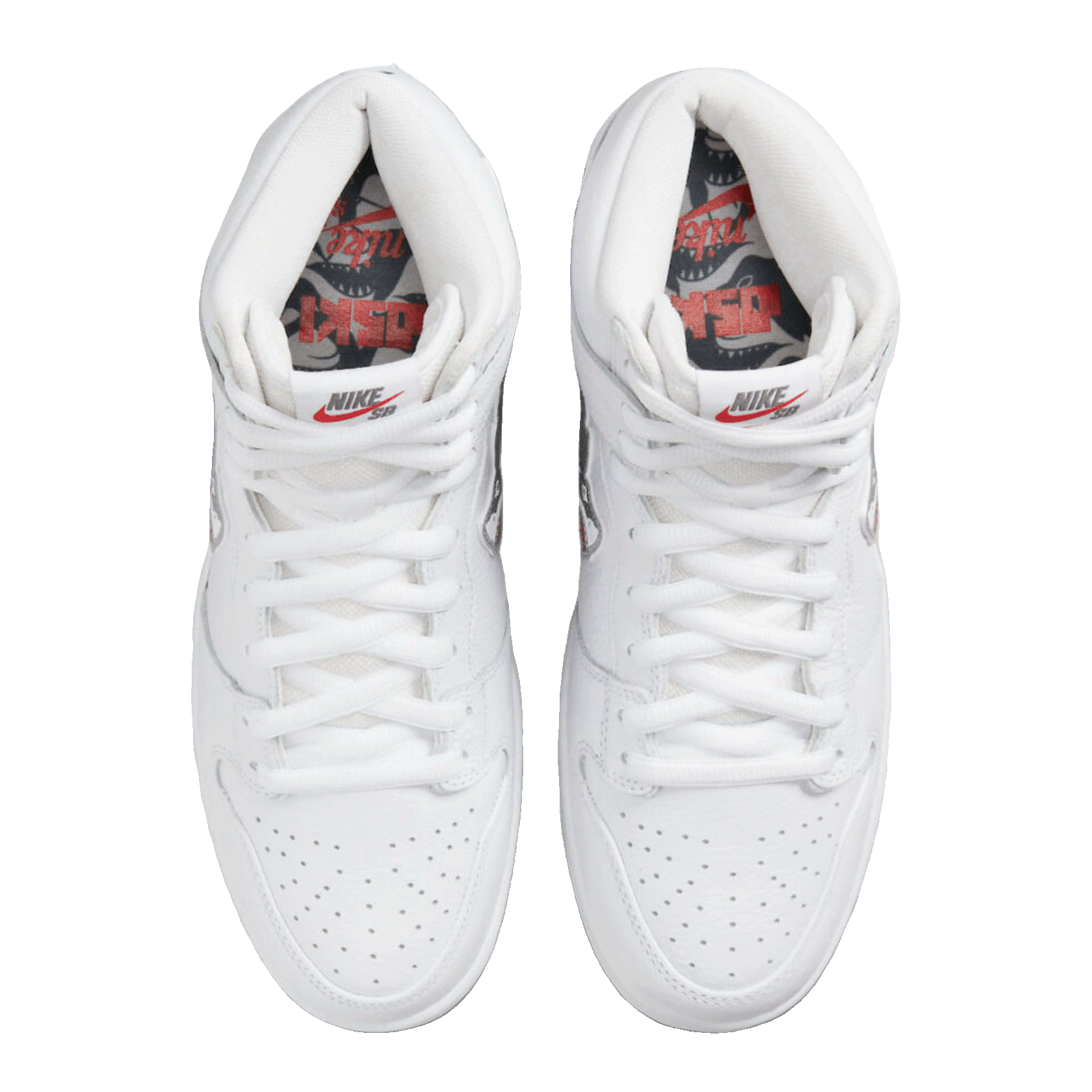 Nike SB Dunk High Oski Great White Oben