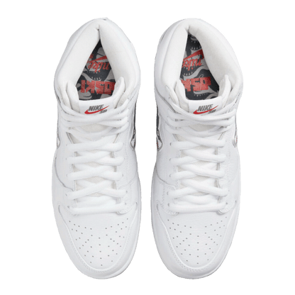Nike SB Dunk High Oski Great White Oben