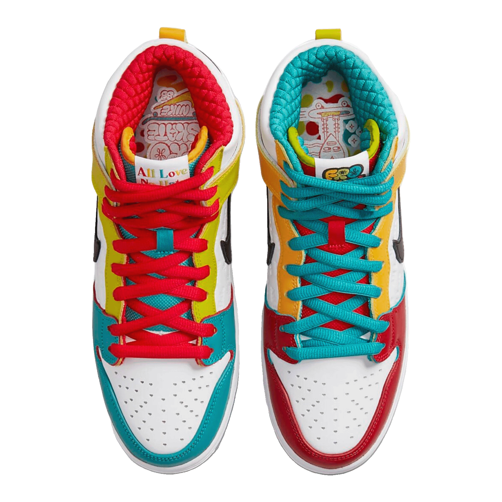 Nike SB Dunk High Pro froSkate All Love Oben