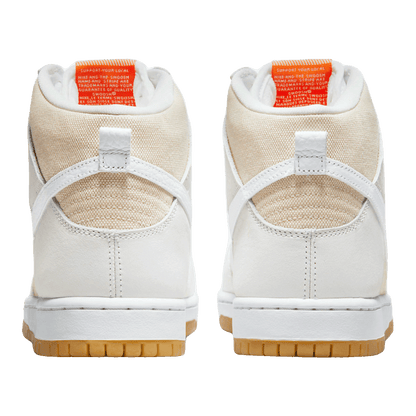 Nike SB Dunk High Pro ISO Orange Label Unbleached Natural Back