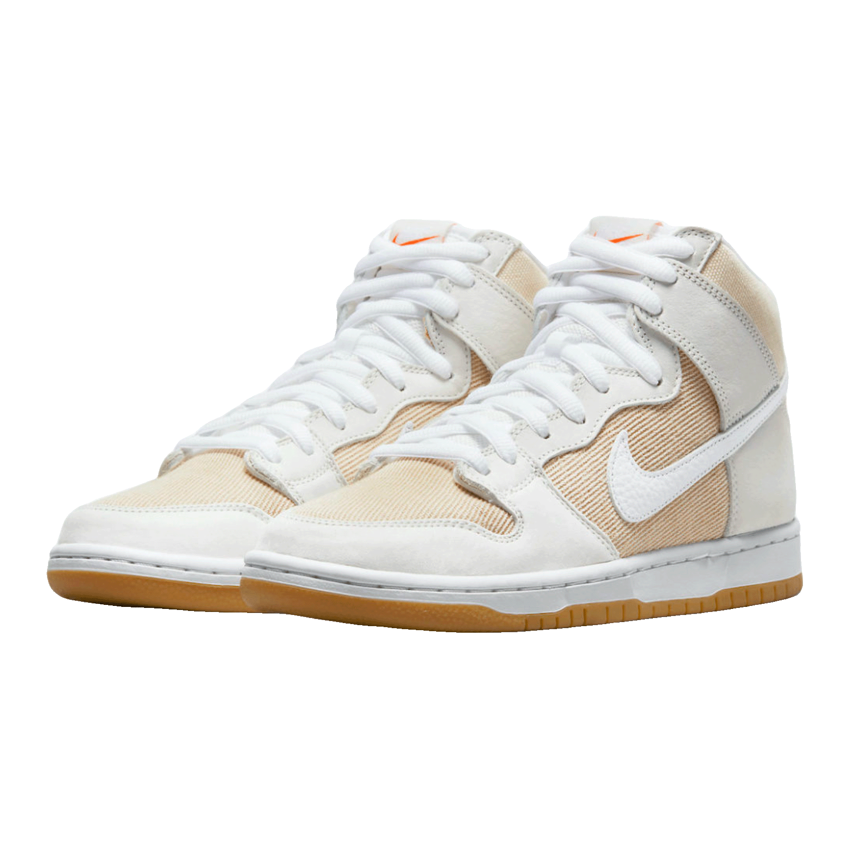 Nike SB Dunk High Pro ISO Orange Label Unbleached Natural Side
