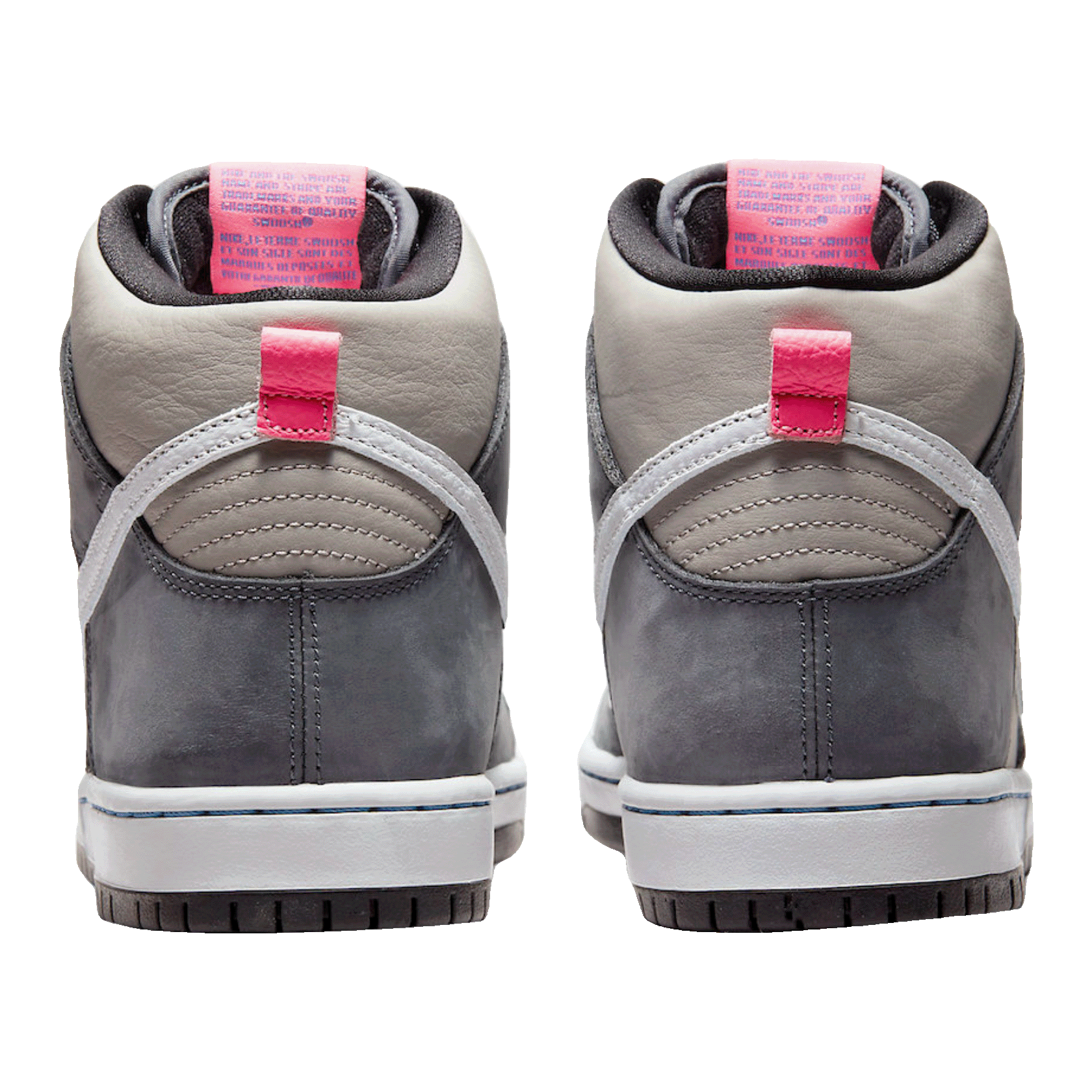 Nike SB Dunk High Pro Medium Grey Pink Back