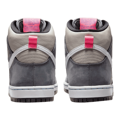 Nike SB Dunk High Pro Medium Grey Pink Back