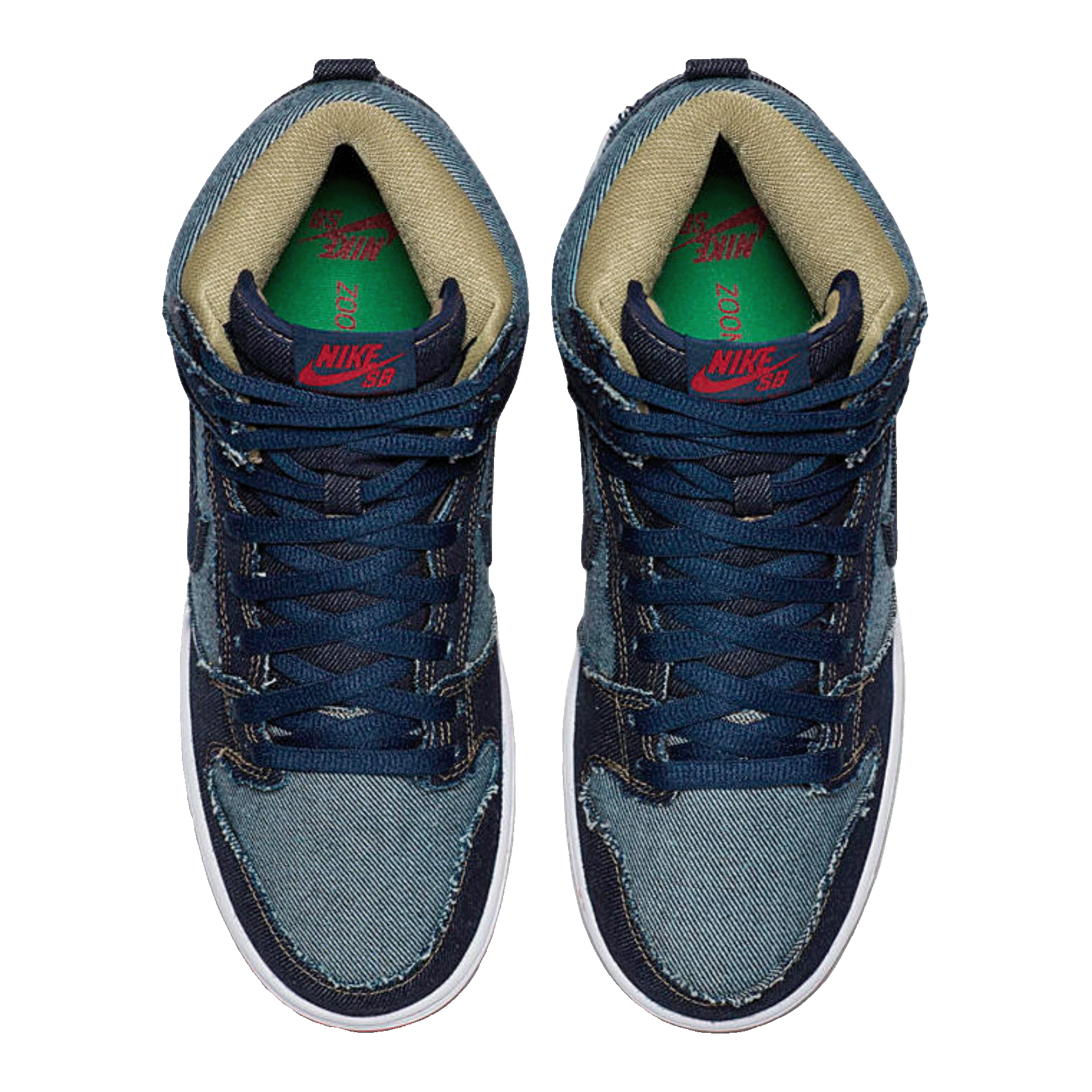Nike SB Dunk High Reese Forbes Denim Oben