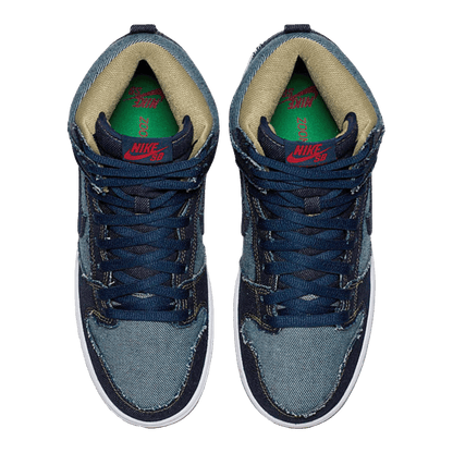 Nike SB Dunk High Reese Forbes Denim Oben