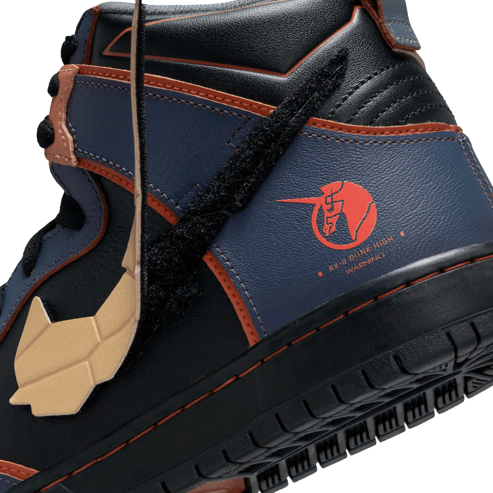 Nike SB Dunk High RX-0 Unicorn Gundam 02 Banshee Detail