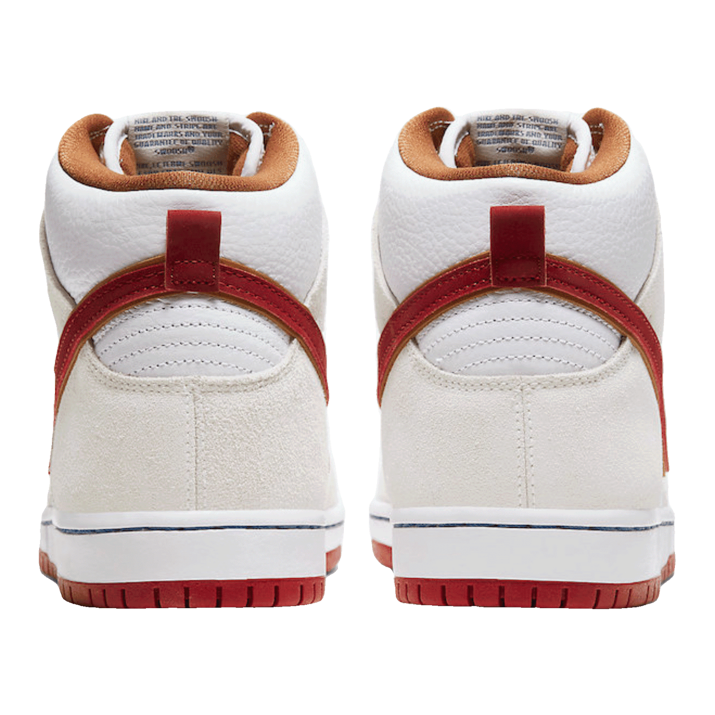 Nike SB Dunk High Sail Bright Crimson Back