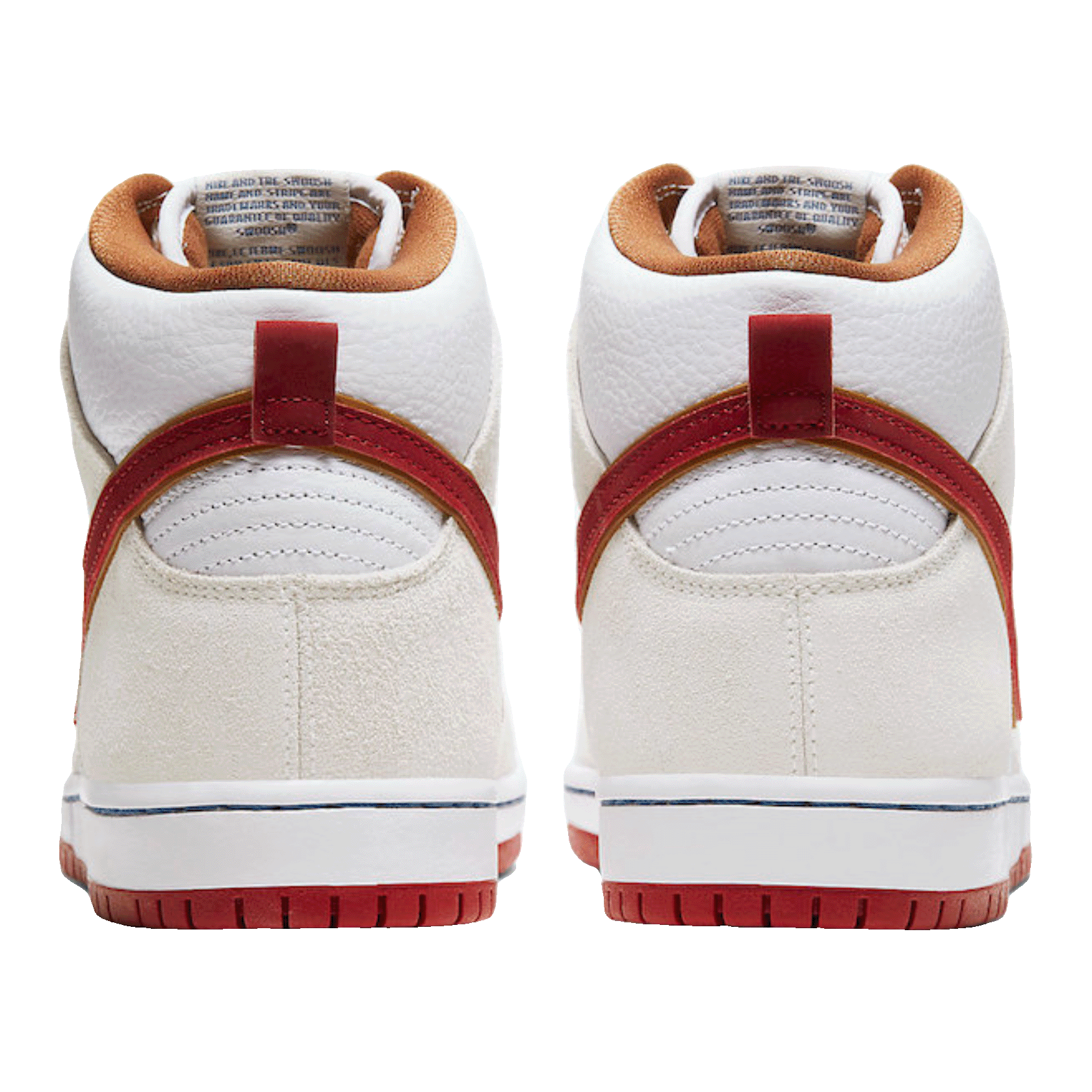 Nike SB Dunk High Sail Bright Crimson Back