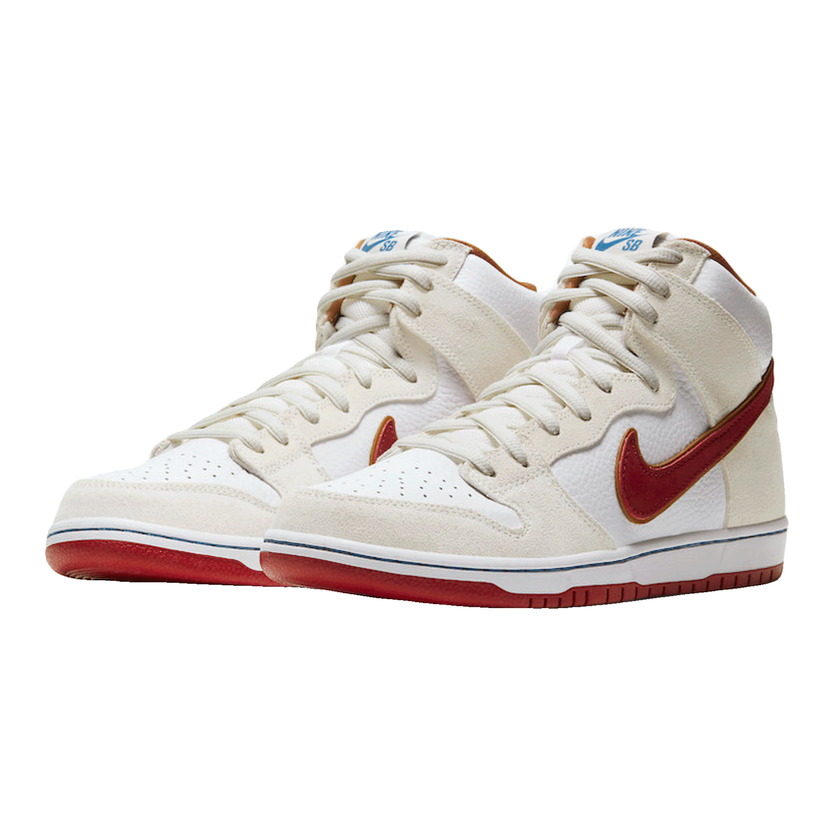 Nike SB Dunk High Sail Bright Crimson Side