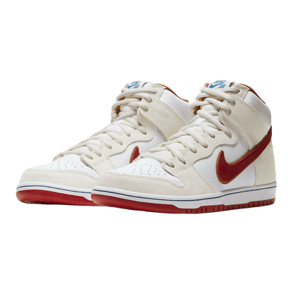 Nike SB Dunk High Sail Bright Crimson Side