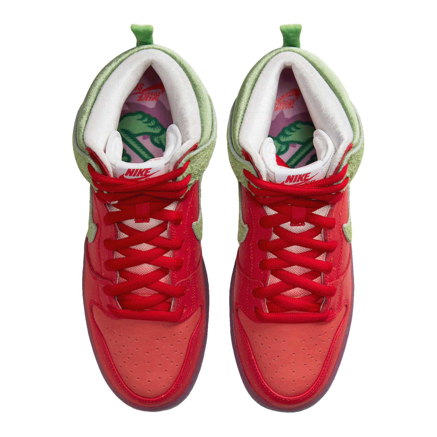 Nike SB Dunk High Strawberry Cough Oben