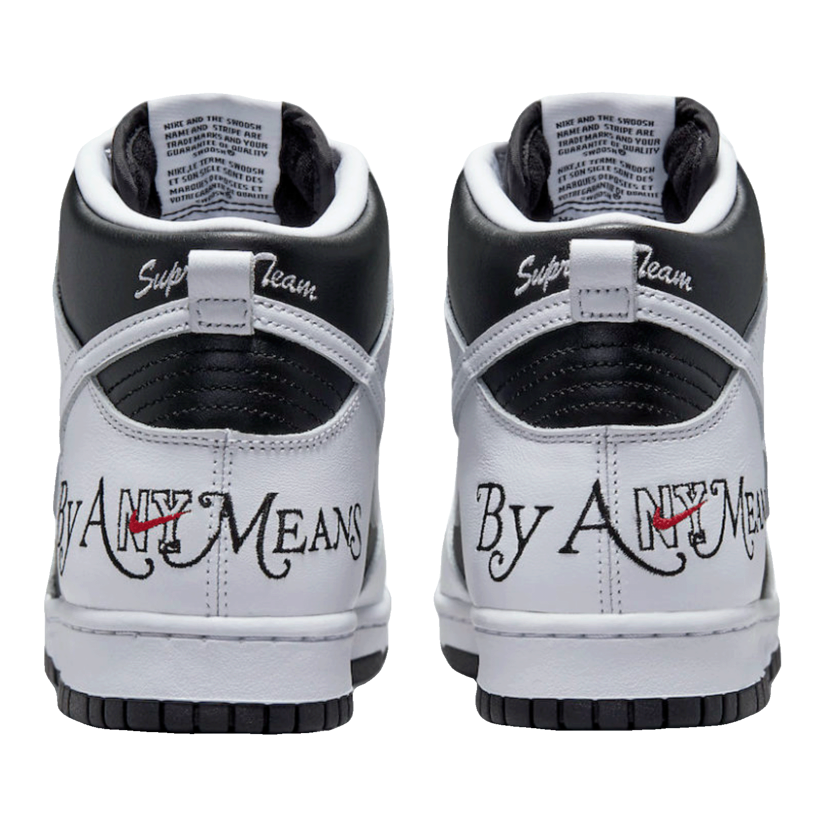 Nike SB Dunk High Supreme By Any Means Black Back