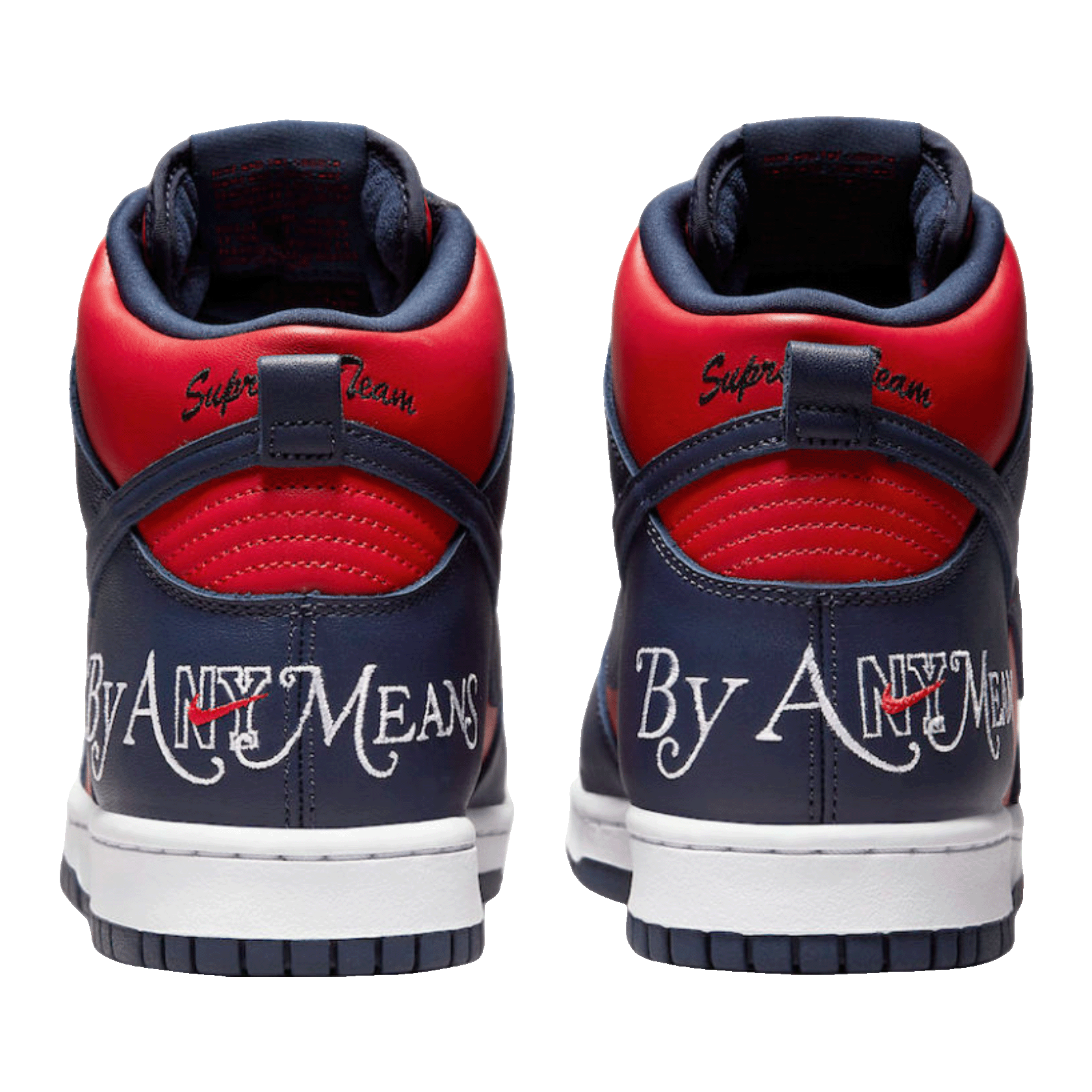 Nike SB Dunk High Supreme By Any Means Navy Back