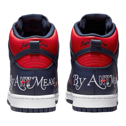 Nike SB Dunk High Supreme By Any Means Navy Back