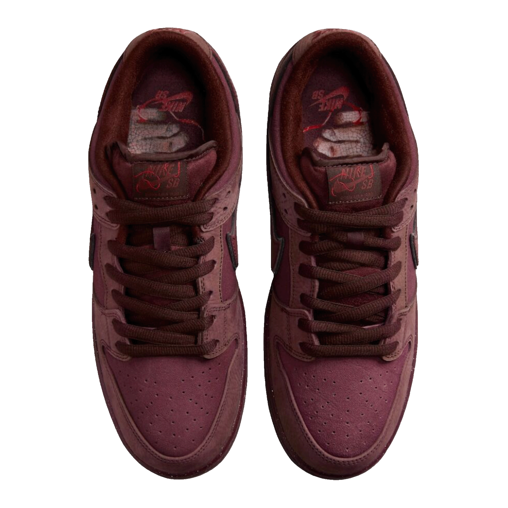 Nike SB Dunk Low City of Love Burgundy Crush Oben