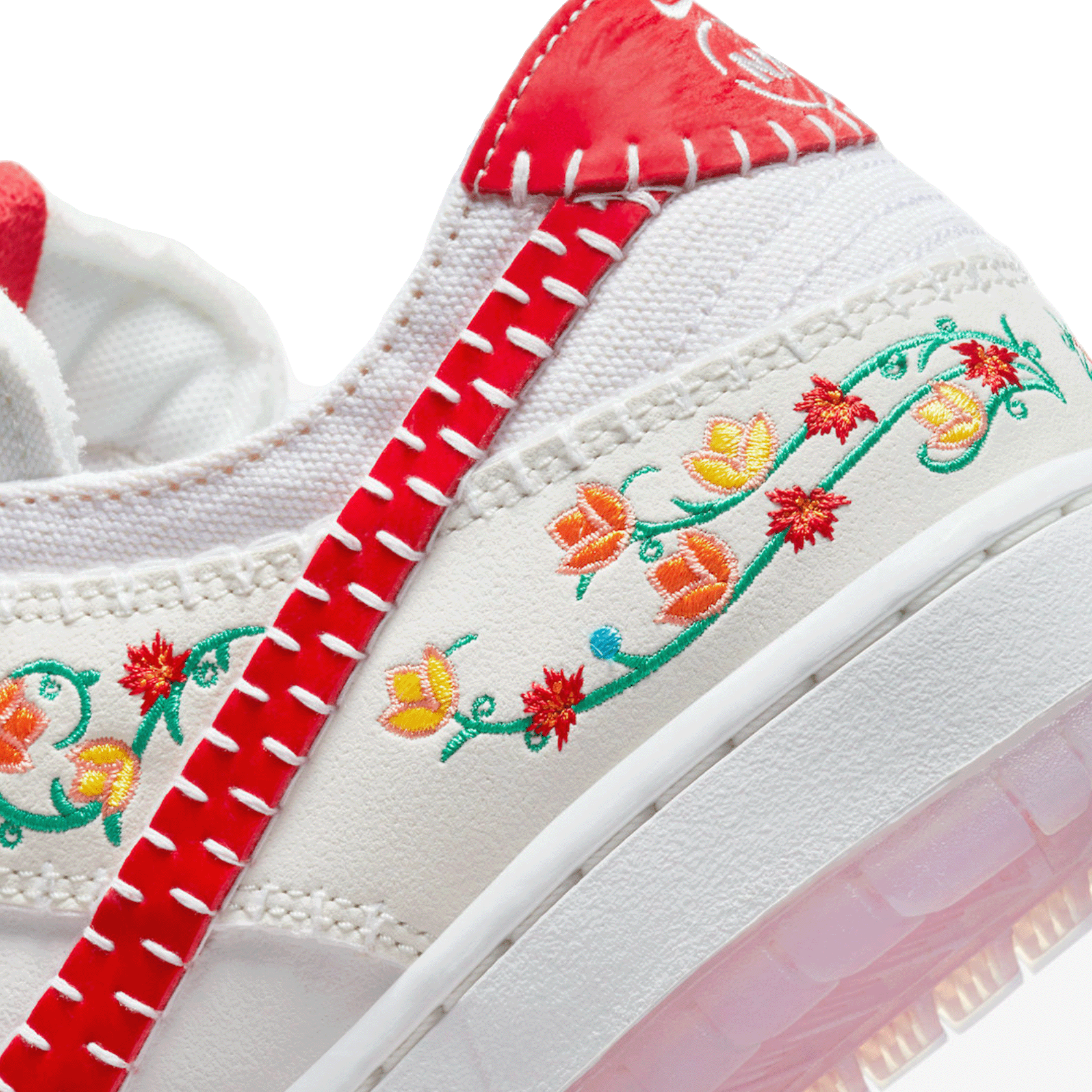 Nike SB Dunk Low Decon N7 Opti Yellow University Red Detail